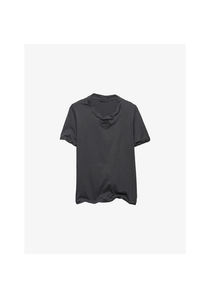 Mens Prada Shapeable Brand-Appliqué Cotton-Jersey T-Shirt