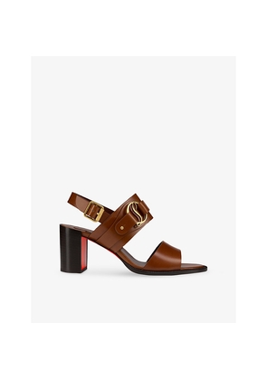 Womens Christian Louboutin Her In Roma 70 Leather Heeled Sandals