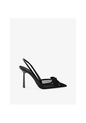 Womens Prada Mesh Slingback Pumps