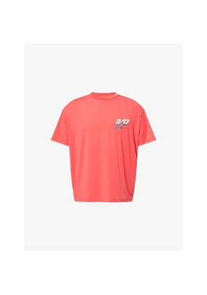 Mens 247 By Represent 247 Team Star Oversized Stretch-Jersey T-Shirt