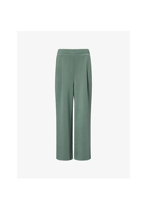 Womens Varley The Extra Wide-Leg Stretch-Woven Trousers