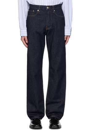 Dries Van Noten Navy Five-Pocket Jeans