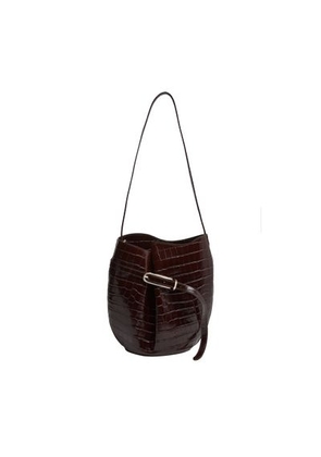Belted bucket bag