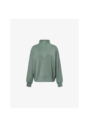 Womens Varley Hawley Half-Zip Stretch-Woven Sweatshirt