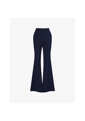 Womens Veronica Beard Arden Flared-Leg Jersey Trousers