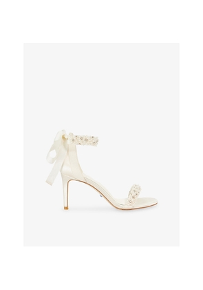 Womens Dune Memories Satin Heeled Sandals