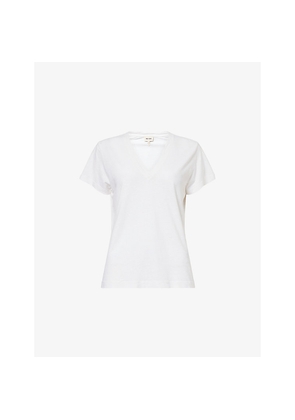 Womens Me And Em Soft Washed V-Neck Cotton-Blend T-Shirt