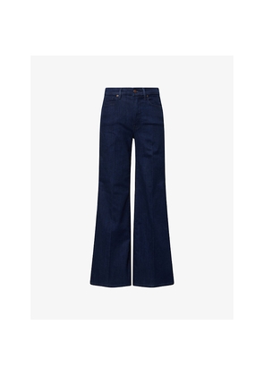 Womens Good American Good Waist Palazzo Stretch-Denim Jeans