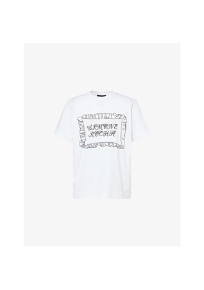 Mens Simone Rocha Pillowcase Graphic-Print Cotton T-Shirt