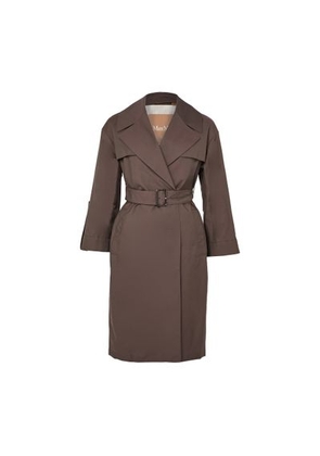 Belted trench coat