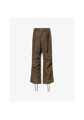 Mens Sacai Treated Relaxed-Fit Nylon-Twill Trousers