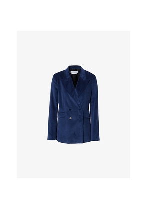 Womens Gabriela Hearst Angela Double-Breasted Cotton-Corduroy Blazer