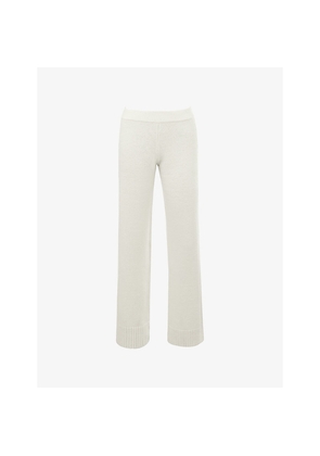 Womens House of CB Lara Straight-Leg Merino-Wool Trousers