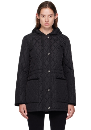 Burberry Black Quilted Nylon Coat
