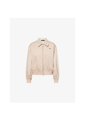 Womens Lacoste Logo-Patch Cotton Blouson Jacket