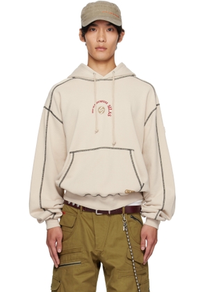 Silas Off-White Circle Logo Sweat Hoodie