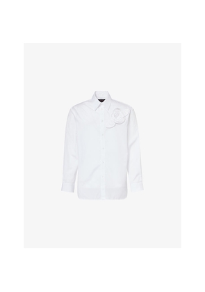 Mens Simone Rocha Pressed Rosette Cotton Shirt