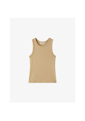 Womens Joseph Yeux Ribbed Stretch-Cotton Tank Top