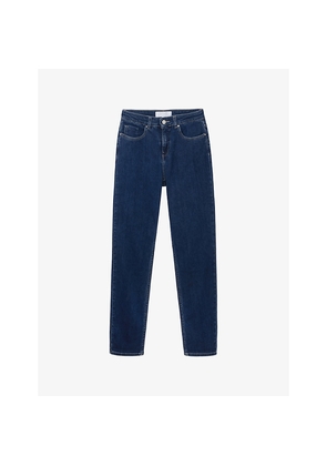 Womens The White Company Brompton Slim-Leg Mid-Rise Stretch-Denim Jeans