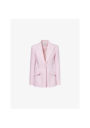Womens Gabriela Hearst Leiva Peak-Lapel Wool Blazer