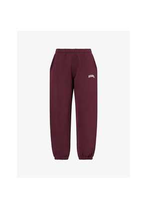 Womens Adanola Varsity Straight-Leg Cotton-Jersey Jogging Bottoms