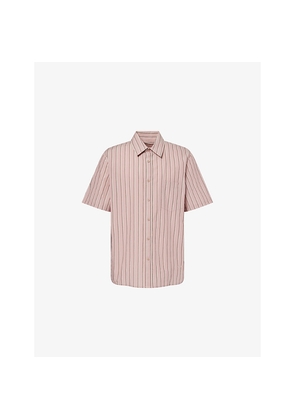 Mens Simkhai Deacon Striped Cotton Shirt