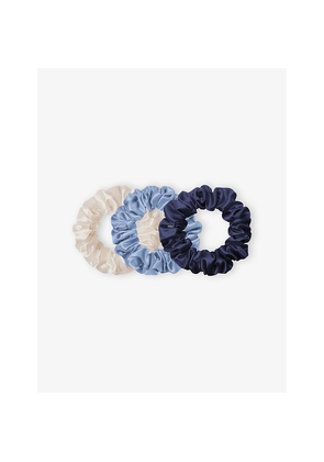 Womens Slip Large Pack Of Three Silk Scrunchies