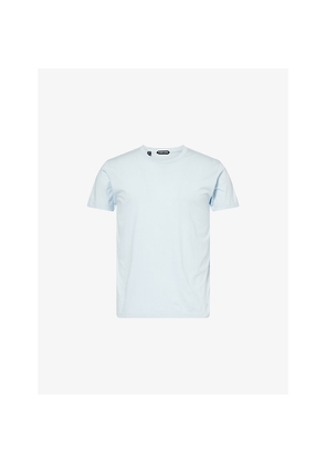 Mens Tom Ford Relaxed-Fit Crew-Neck Cotton and Silk-Blend T-Shirt
