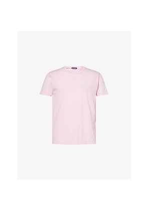 Mens Tom Ford Relaxed-Fit Crew-Neck Cotton and Silk-Blend T-Shirt
