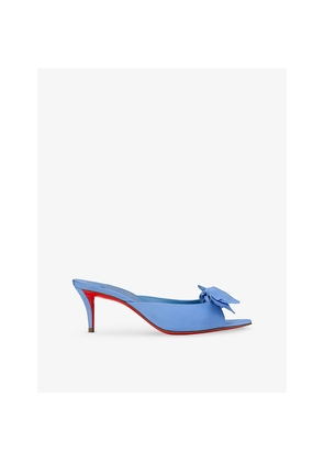 Womens Christian Louboutin Mulazee 60 Silk Mules