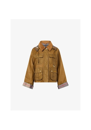 Womens Barbour Liza Waxed-Cotton Jacket