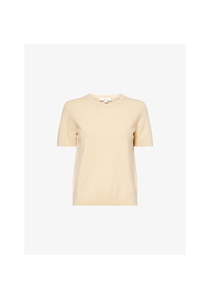 Womens Vince Crew Relaxed Wool-Blend Knitted T-Shirt