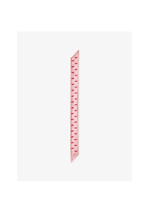 Womens Prada Lips-Print Silk-Twill Scarf
