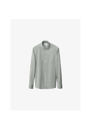 Mens Eton Filo Di Scozia Contemporary-Fit Cotton-Knit Shirt