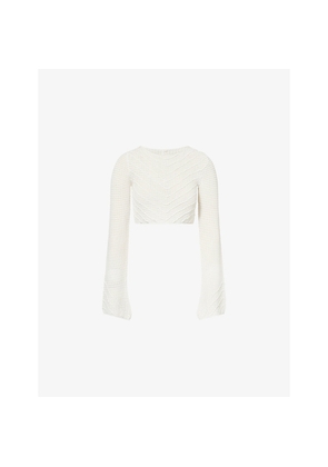 Womens Devon Windsor Erin Knitted Crop Top