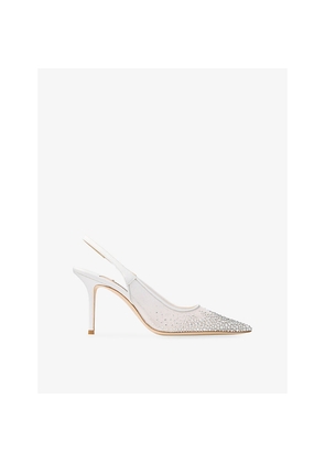 Womens Jimmy Choo Love Slingback 85 Mesh Pumps