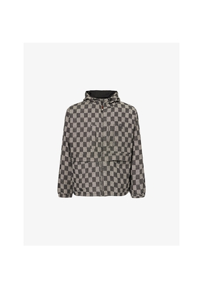 Mens Heresy Trellis Checked Linen-Blend Jacket