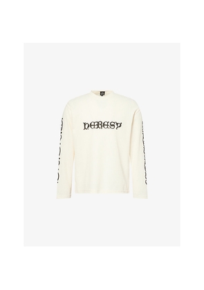 Mens Heresy Wrough Logo-Print Cotton-Blend Top