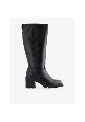 Womens Carvela Comfort Mega Leather Heeled Knee-High Boots