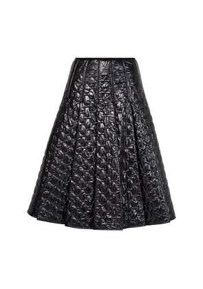 Pleated midi skirt