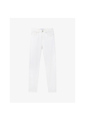 Womens The White Company Brompton Slim-Leg Mid-Rise Stretch-Denim Jeans