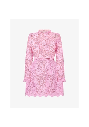 Womens Nadine Merabi Sophie Lace Mini Dress