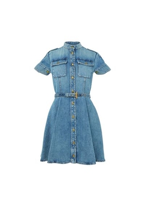 Denim mini dress