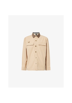 Mens Barbour Spey Collared Cotton-Poplin Overshirt