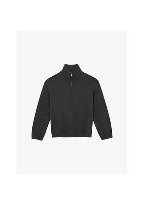 Mens Reiss Quinn Half-Zip Cotton-Blend Sweatshirt