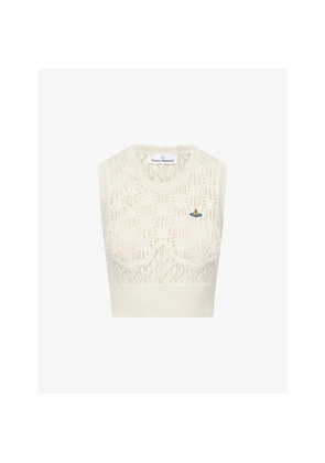 Womens Vivienne Westwood Ella Sleeveless Knitted Cotton Top