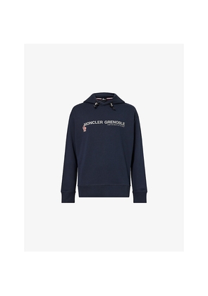 Mens Moncler Grenoble Logo-Embossed Cotton-Jersey Hoody