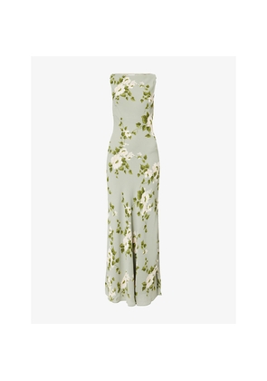 Womens Reformation Prescott Floral-Print Georgette Maxi Dress