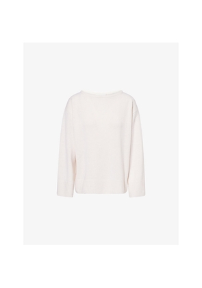 Womens Reformation Beverly Round-Neck Cashmere and Wool-Blend Jumper