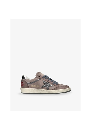 Womens Golden Goose Ball Star 45455 Suede Trainers